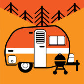 Australisches Caravan-Camping Flachmann