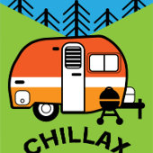 Australisches Caravan-Camping Flachmann