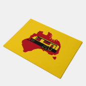 Australisches Caravan-Camping Fußmatte (Schrägansicht)