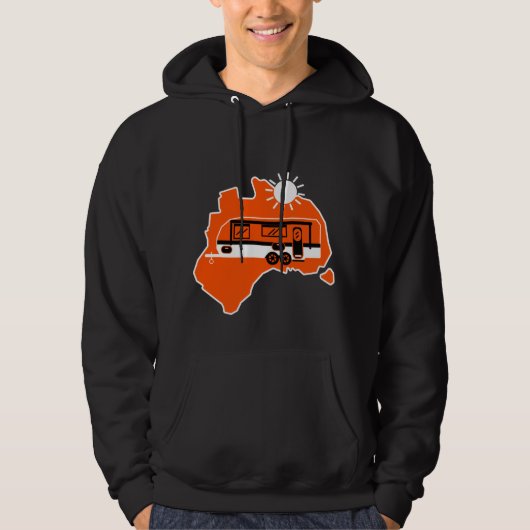 Australisches Caravan-Camping Hoodie (Vorderseite)