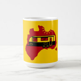 Australisches Caravan-Camping Kaffeetasse