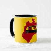 Australisches Caravan-Camping Tasse (Vorderseite Links)