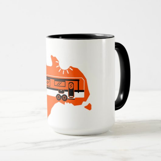 Australisches Caravan-Camping Tasse (VorderseiteRechts)