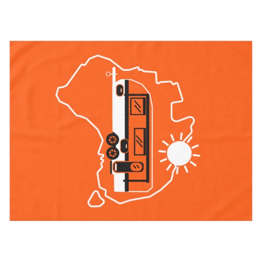 Australisches Caravan-Camping Tischdecke (Vorderseite (Horizontal))