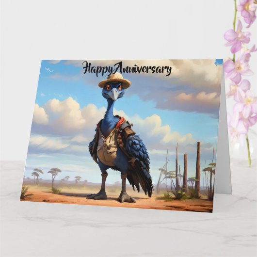 Australisches Cassoway in der Natur Karte (Orchidee)