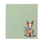 Australisches Cattledog Notepad Notizblock (Vorderseite)