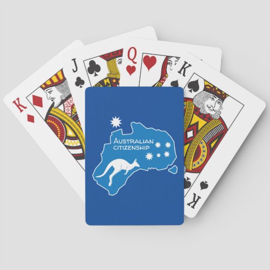 Australisches Citizenship Party - Geschenke Spielkarten (Rückseite)