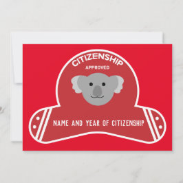 Australisches Citizenship Party Herzlichen Glückwu Dankeskarte