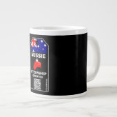Australisches Citizenship Party Herzlichen Glückwu Jumbo-Tasse (Vorderseite Rechts)