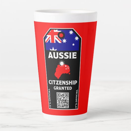 Australisches Citizenship Party Herzlichen Glückwu Milchtasse (Vorderseite)