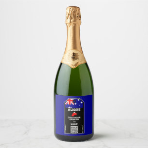 Australisches Citizenship Party Herzlichen Glückwu Schaumweinetikett