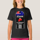 Australisches Citizenship Party Herzlichen Glückwu T-Shirt (Vorderseite)