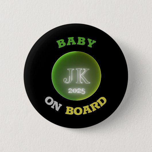 Australisches Colors Baby an Bord Button (Vorderseite)