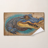 Australisches Crocodile Art Design Handtuch (Handtuch)