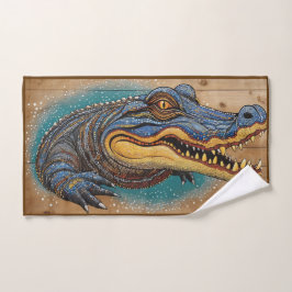 Australisches Crocodile Art Design Handtuch