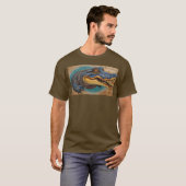 Australisches Crocodile Art Design T-Shirt (Vorne ganz)