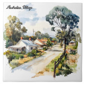 Australisches Dorf Fliese (Vorderseite)