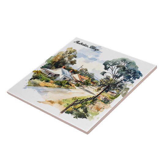 Australisches Dorf Fliese (Seite)