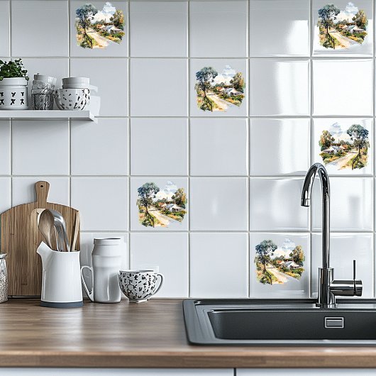 Australisches Dorf Fliese