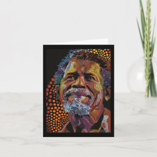 Australisches Dot Art Portrait Artwork of Karte