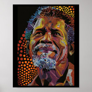 Australisches Dot Art Portrait Artwork of Poster