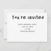 Australisches Flag Party Anpassbare Einladungen (Rückseite)