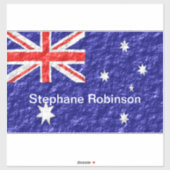Australisches Flaggen-Design Aufkleber (Blatt)