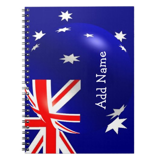 Australisches Flaggendesign Notizblock (Vorderseite)