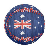 australisches Flaggendesign Thunder_Cove blau Baseball (Vorderseite Links)
