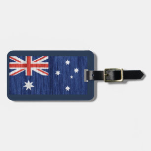 australisches Flaggendesign Thunder_Cove blau Gepäckanhänger
