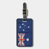 australisches Flaggendesign Thunder_Cove blau Gepäckanhänger (Vorderseite vertikal)