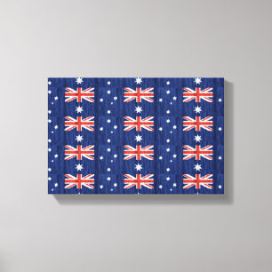 australisches Flaggendesign Thunder_Cove blau Leinwanddruck