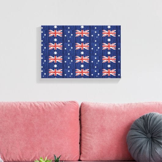 australisches Flaggendesign Thunder_Cove blau Leinwanddruck (Insitu (Wohnzimmer))