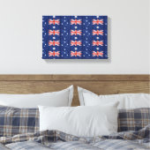 australisches Flaggendesign Thunder_Cove blau Leinwanddruck (Insitu (Schlafzimmer))