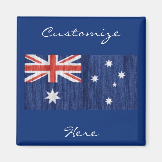 australisches Flaggendesign Thunder_Cove blau Magnet (Vorne)