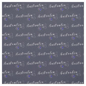 Australisches Flaggenherz, australisches Design Stoff (Muster)
