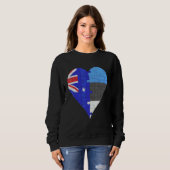 Australisches Flaggenherz Sweatshirt (Vorne ganz)