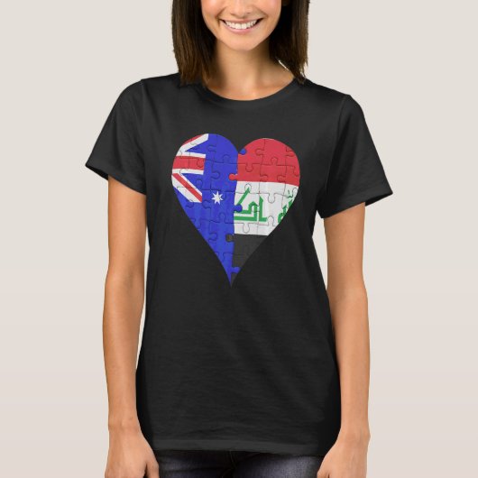 Australisches Flaggenherz T-Shirt (Vorderseite)