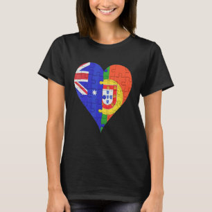 Australisches Flaggenherz T-Shirt