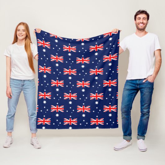 Australisches Flaggenmuster Fleecedecke (Beispiel)