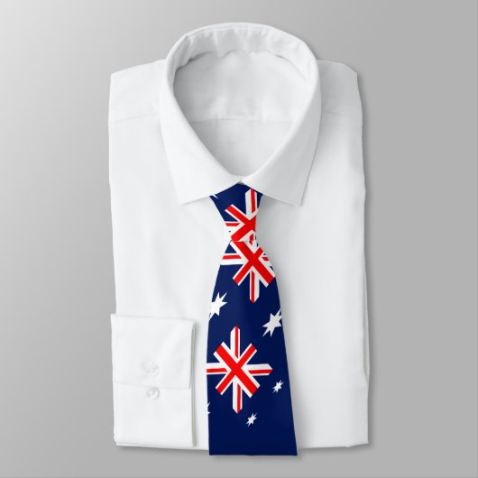 Australisches Flaggenmuster Krawatte (Gebunden)