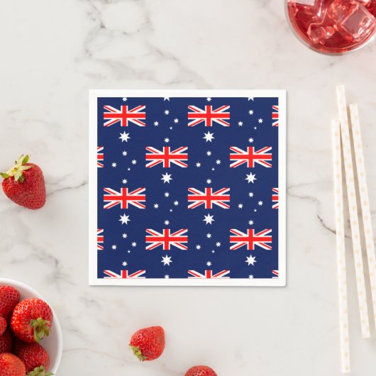 Australisches Flaggenmuster Serviette (Beispiel)