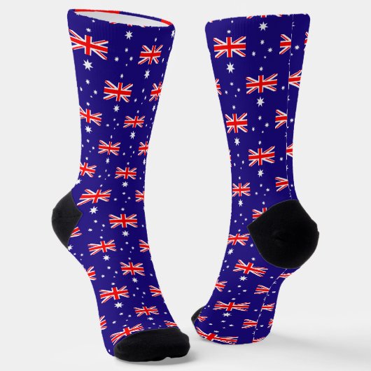 Australisches Flaggenmuster Zollsocken für die Cre Socken (Gewinkelt)