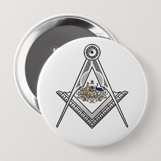 Australisches Freimaurerzeichen Button (Vorne & Hinten)