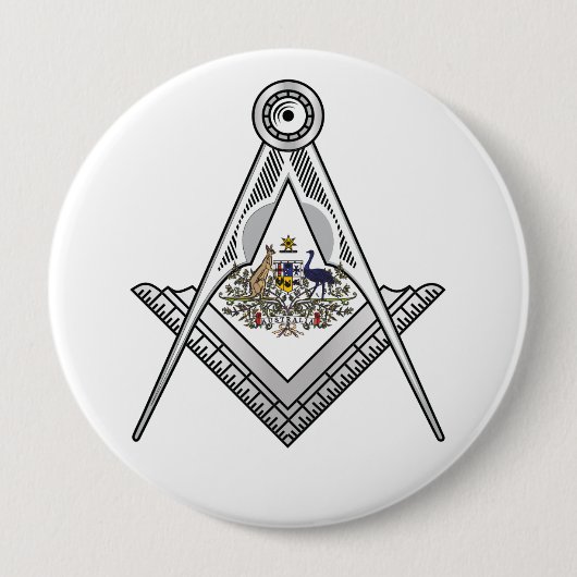Australisches Freimaurerzeichen Button (Vorderseite)