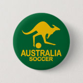 Australisches Fußballgelb Button (Vorderseite)