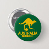 Australisches Fußballgelb Button (Vorne & Hinten)