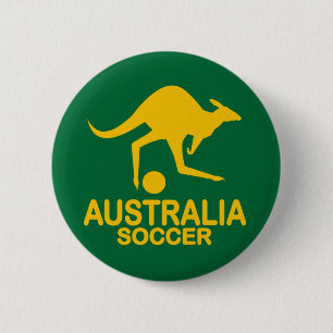 Australisches Fußballgelb Button