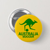 Australisches Fußballgrün Button (Vorne & Hinten)