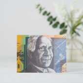 Australisches Geld Postkarte (Stehend Vorderseite)
